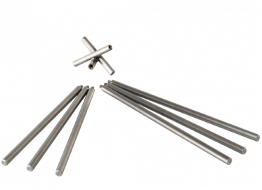 Aetna & Vesuvio Feuerschale mit hohem Fuß, Edelstahl